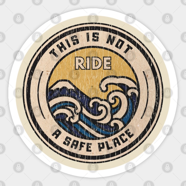 Ride Logos Vintage Sticker by We Only Do One Take